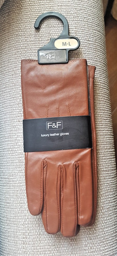 Luxury leather gloves m l - luxury, m/l