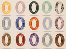 Healing Crystal Rings, Natural