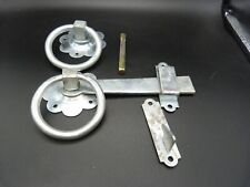 6" Gate Latch Vintage Style Garden Ring Suffolk Shed Door Handle Garden Silver