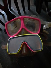 Pair of Divers Tempered Glass Goggles Diving Masks