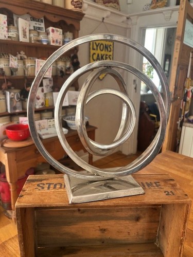 Vintage style chrome sculpture - vintage,