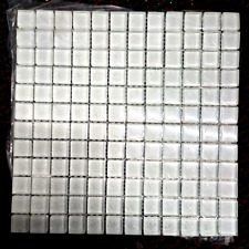 VILLIglas Glasstile Polar White Mosaic Floor Wall Tiles 