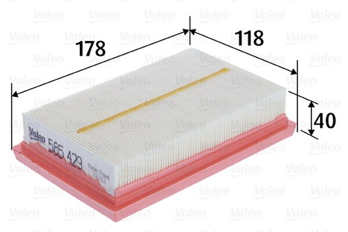 Valeo 585429 air - filter, for