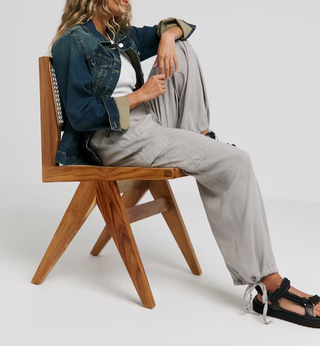 Simply ladies grey crinkle - simply,
