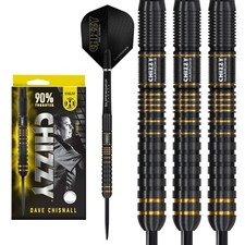 HARROWS DAVID 'CHIZZY' CHISNALL SERIES 3 STEEL TIP DARTS SET - 90% TUNGSTEN