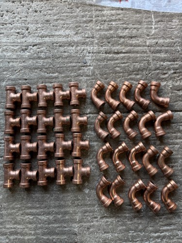 Copper push fit - elbows, and