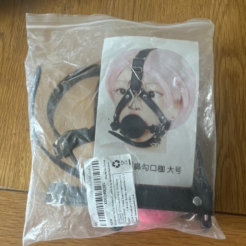 Pink and black - pink, leather