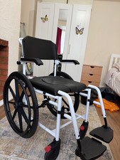 Lightweight Self-Propelled Commode Shower Wheelchair – Excellent Condition.     