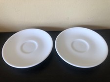 2 X white Ancap Saucer 12cm