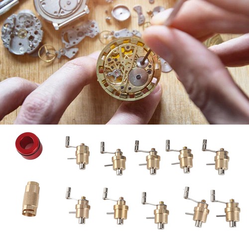 Mainspring winder set - set, brass