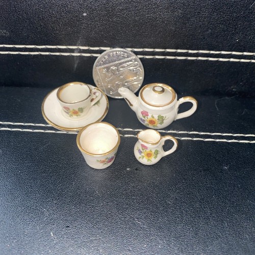 Miniature bone china tea - tea, 4