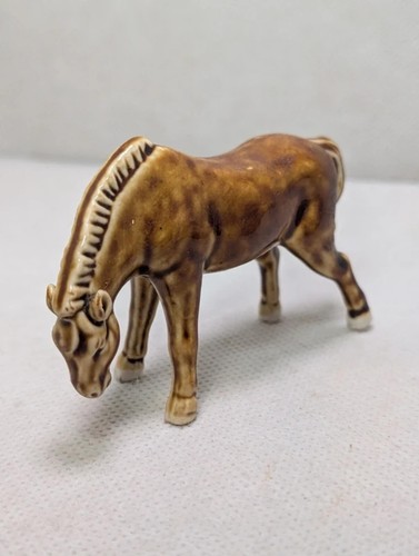 Vintage miniature brown glazed - vintage,