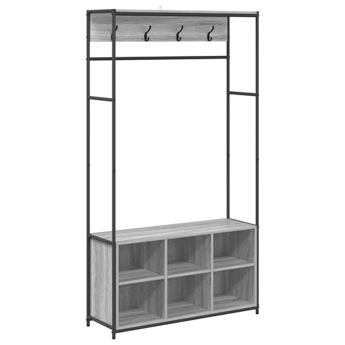 Coat stand with shoes bench - coat,