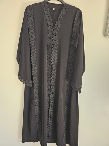 Elegant laced abaya - laced,