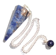 Sodalite point crystal dowsing - sodalite,