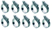 10x Universal Hose Clamps