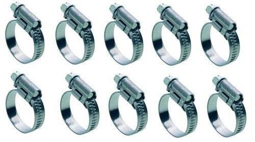 10x universal hose clamps - 10x,