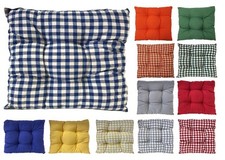 Gingham Dining Chair Seat Pad