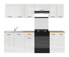 Kitchen units, white gloss