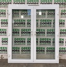 ALUMINIUM FRENCH DOORS USED WHITE EXTERNAL DOUBLE GLAZED LAMINATED PVC PLASTIC