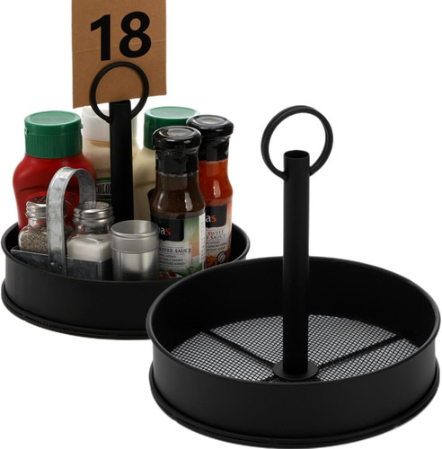 Pack steel condiment caddy - 2,