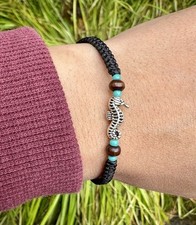 Seahorse bracelet-Nautical jewellery-Surfer bracelet-Sea life jewellery-Handmade