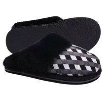 Womens Black Kuailu Fuzzy Faux