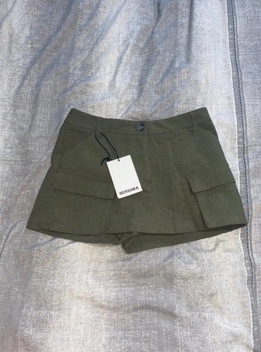 Bershka khaki woman skort - bershka,