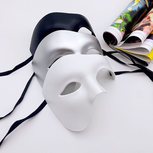 Phantom masquerade half face - half,