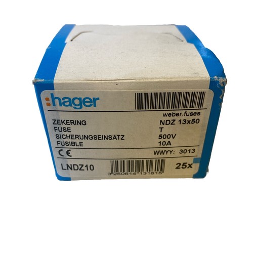 25x hager lndz10 fuse - fuse, insert