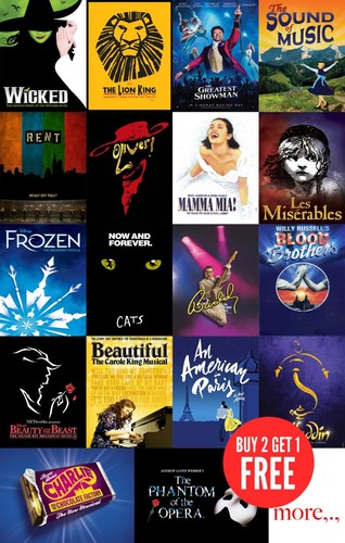Top musicals theatre posters - theatre,