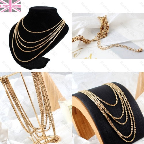 Multichain necklace big - necklace,