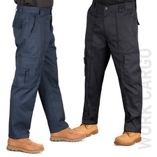 Men's WORK CARGO Trouser PH Multi Pockets extra HEAVY DUTY UK Workwear