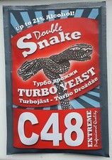DoubleSnake C48 Turbo Yeast for fast making spirit/alcohol - pack size options