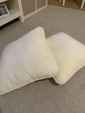 2x Cream Colour Cushions