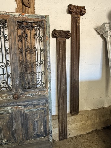 Pair antique pilasters - pair,
