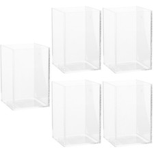  5 PCS Self Cleaning Fish Tank Goldfish Starter Kit with Lid Aquarium Tanks