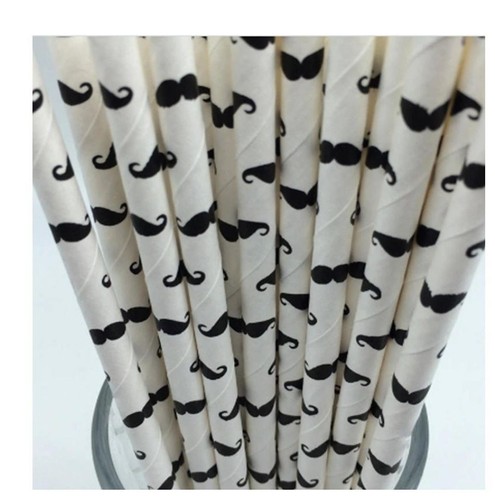 Paper straws moustache - paper,