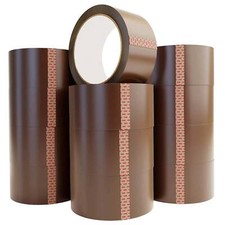 1-12 ROLLS PACKING PARCEL TAPE BROWN CLEAR 48MM X 66M PACKAGING BOX STRONG LONG