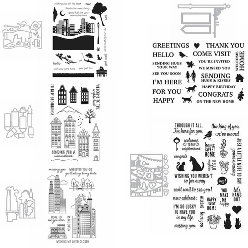 City floor greetings - city,
