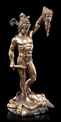 Perseus figure defeats medusa - defeats,