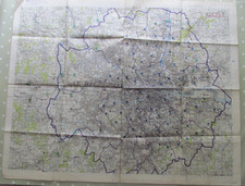 RARE WWII SECRET MAP LONDON