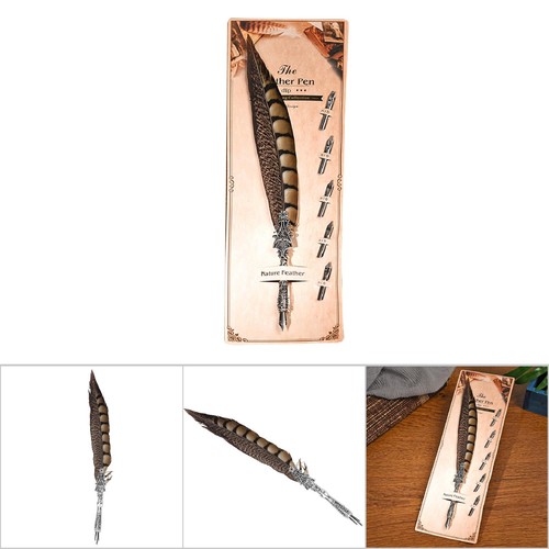 Antique quill dip set - antique,