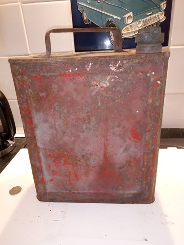 Vintage retro fuel can - , petrol