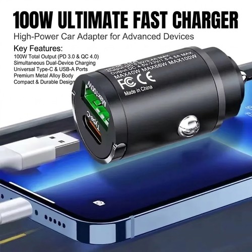 Fast car charger usb port - car,