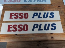 Nos ESSO PLUS petrol pump inserts  garage forecourt sign. Plasti sign BP. Shell.