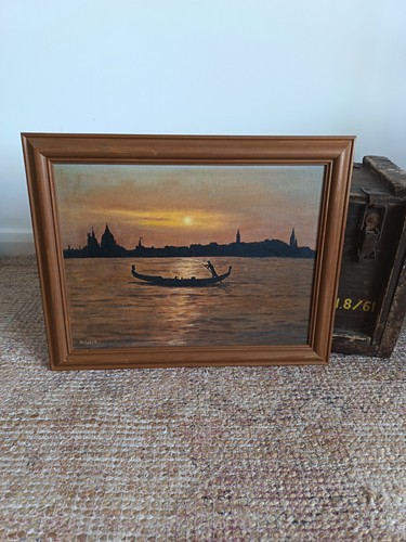 Vintage venice italy sunset - venice,