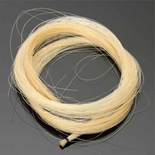 1x Hank of Real Horse Hair for 4/4 Violin Bow, Natural White, 82cm UK Supplier