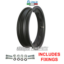 Lambretta SX / GP 125 150 200 TUBELESS WHEEL RIM in MATT BLACK Italian FA Italia