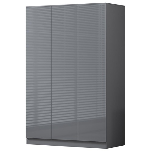 Wardrobe grey gloss - wardrobe, 3